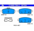 1605180 Set placute frana spate Opel Astra J ATE